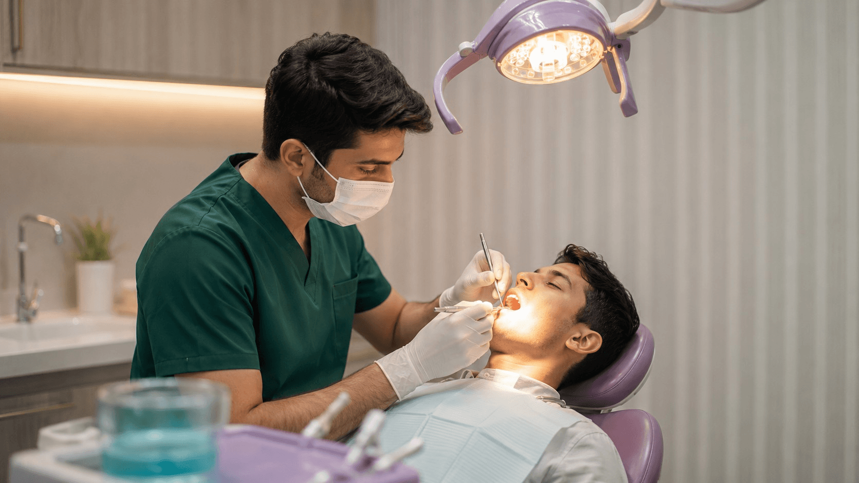 Turabi Dentistry doctor providing careful dental treatment